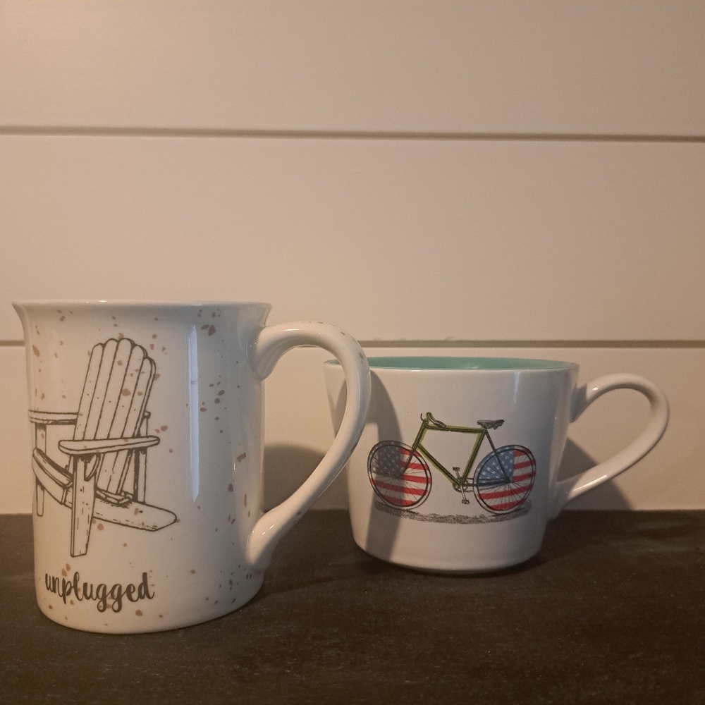 🌟 3 For $12 🌟Plugg White Ceramic Mug Set